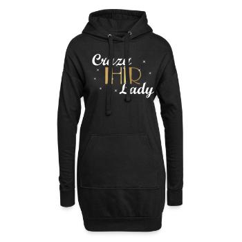 Crazy HR Lady - Agente personnelle des RH Le - Sweat-shirt à capuche long Femme - noir - Devant