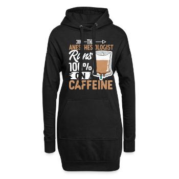 Anesthésiologie - Sweat-shirt à capuche long Femme - noir - Devant