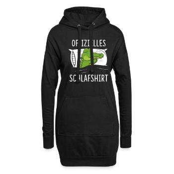 Offizielles Schlafshirt Krokodil Aligator - Hoodie-Kleid - Schwarz - Vorne