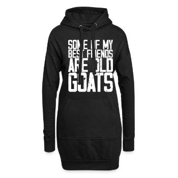 Some Of My Best Friends Are Old Goats 3 - Hoodie-Kleid - Schwarz - Vorne
