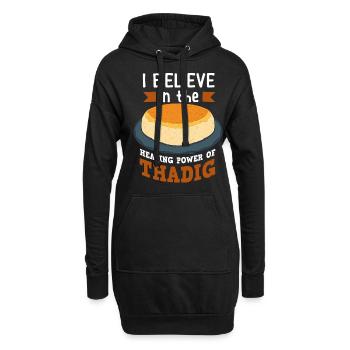 Geschenke Für Feinschmecker Von Thadig - Hoodie-Kleid - Schwarz - Vorne