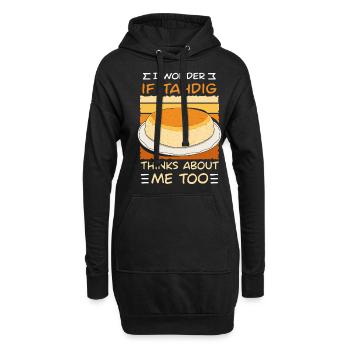 Geschenke Für Feinschmecker Von Thadig - Hoodie-Kleid - Schwarz - Vorne