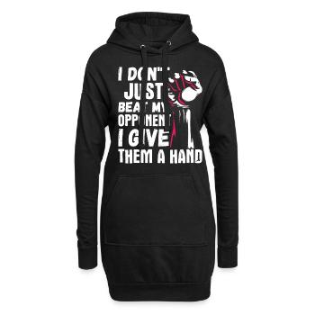 Arm wrestling arm wrestler - Hoodie Dress - black - Front