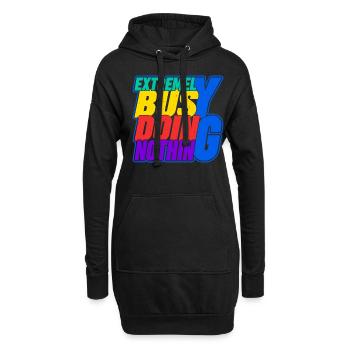 Extremely Busy Doing Nothing 16 - Hoodie-Kleid - Schwarz - Vorne