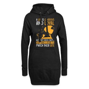 Löwe Sternzeichen Astrologie Horoskop Löwe - Hoodie-Kleid - Schwarz - Vorne