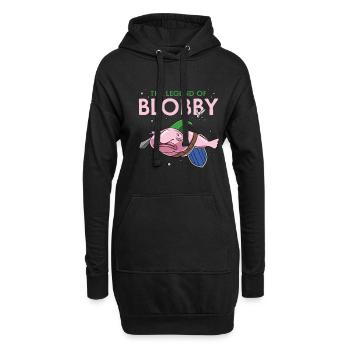 Rpg-design Für Einen Blobfish-liebhaber - Hoodie-Kleid - Schwarz - Vorne