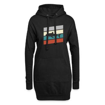 Hai Retro - Hoodie-Kleid - Schwarz - Vorne