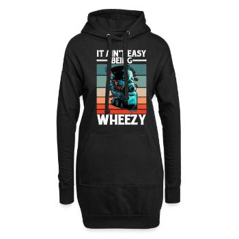 Ce n’est pas facile d’être Wheezy 21 - Sweat-shirt à capuche long Femme - noir - Devant