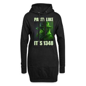 Arzt, Mediziner, Medizin Student, Sponsion - Hoodie-Kleid - Schwarz - Vorne