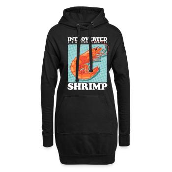 Crabe Crevette Crabe Lover Crabe Cadeau - Sweat-shirt à capuche long Femme - noir - Devant