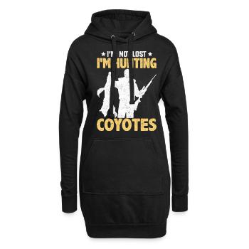 Coyote Hunt Coyote Hunter Yote - Sweat-shirt à capuche long Femme - noir - Devant