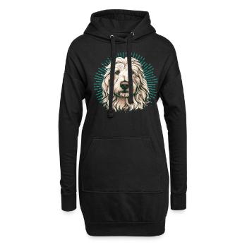 Maremme Abruzzes Berger allemand Maremmano Abruzzese - Sweat-shirt à capuche long Femme - noir - Devant