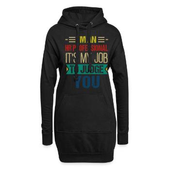 Human Resources Hr Manager Job Beruf - Hoodie-Kleid - Schwarz - Vorne