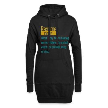 Human Resources Hr Manager Job Beruf - Hoodie-Kleid - Schwarz - Vorne