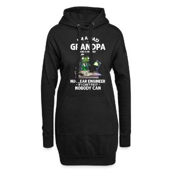Erneuerbare Nukleare Spruch für Nukleartechnik - Hoodie-Kleid - Schwarz - Vorne