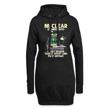 Kernenergie Spruch für Kernenergie - Hoodie-Kleid - Schwarz - Vorne