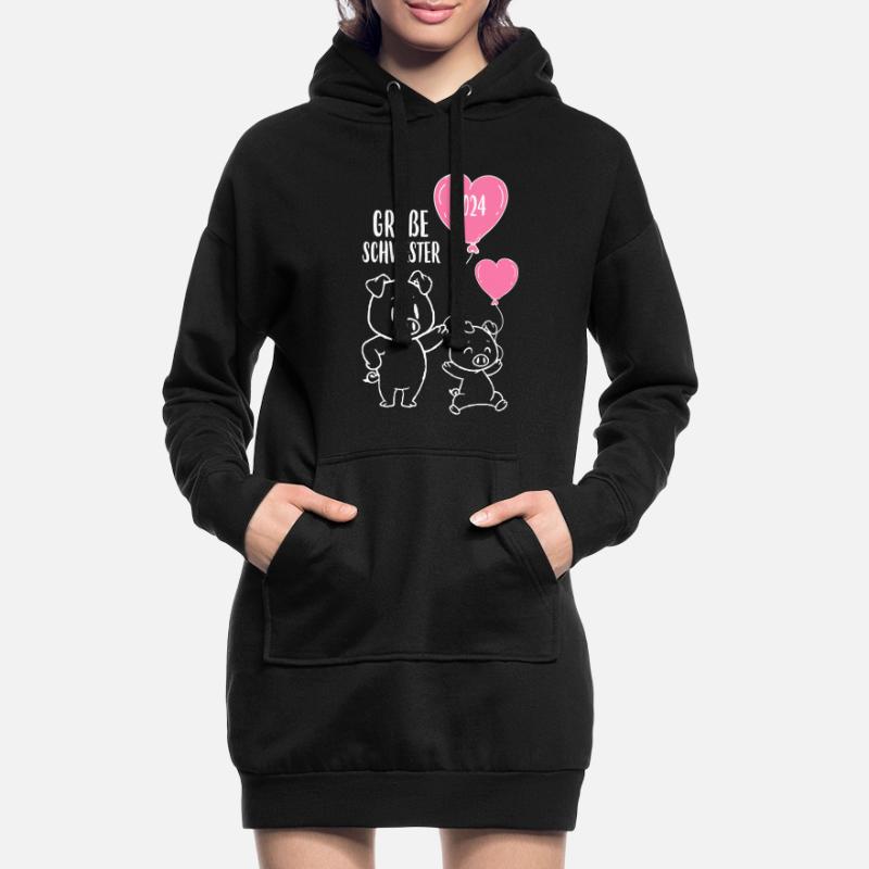 Große Schwester 2024 Hoodie-Kleid