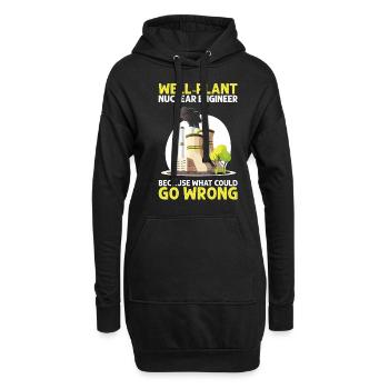 Nuklearingenieur für Kernkraftwerk und Kernenergie - Hoodie-Kleid - Schwarz - Vorne