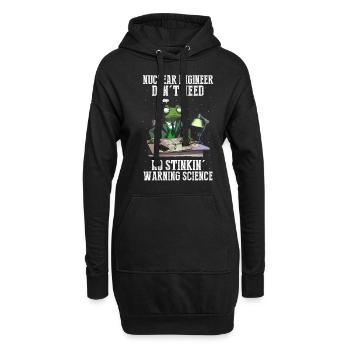 Kernenergie Spruch für Kernenergie - Hoodie-Kleid - Schwarz - Vorne