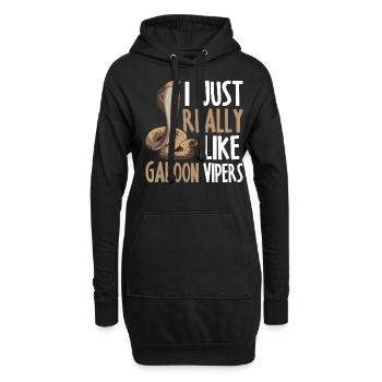 Propriétaires de serpents - Sweat-shirt à capuche long Femme - noir - Devant