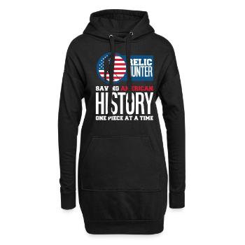 Lustiges Sondeln Metalldetektor Sondengänger - Hoodie-Kleid - Schwarz - Vorne