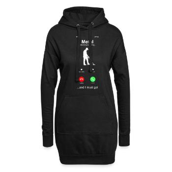 Détecteur de métaux à sondage amusant - Sweat-shirt à capuche long Femme - noir - Devant