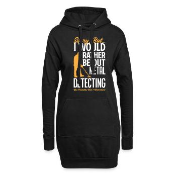 Détecteur de métaux à sondage amusant - Sweat-shirt à capuche long Femme - noir - Devant
