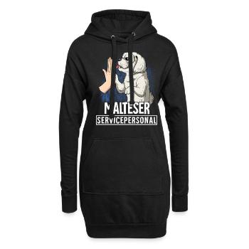 Malteser - Hoodie-Kleid - Schwarz - Vorne