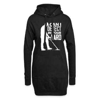 Détecteur de métaux à sondage amusant - Sweat-shirt à capuche long Femme - noir - Devant