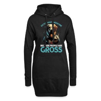Veterinary Medicine Because People Are Gross 16 - Hoodie Dress - black - Front
