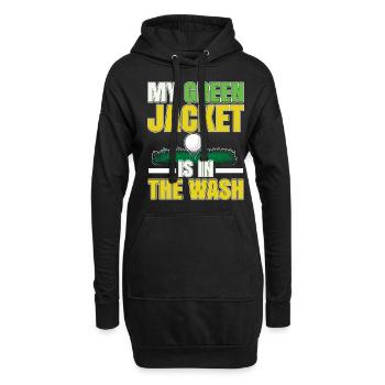 Lustiger Golfclub Golfer Golf Grün Golfen - Hoodie-Kleid - Schwarz - Vorne