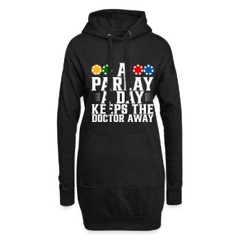 A Parlay A Day Keeps The Doctor Away 4 - Hoodie-Kleid - Schwarz - Vorne