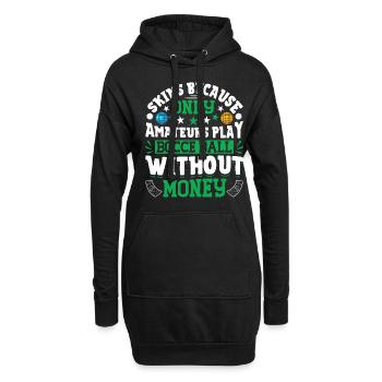 Jeu de pétanque amusant - Sweat-shirt à capuche long Femme - noir - Devant