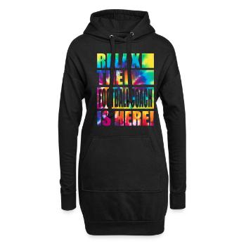 Football Coach Lustiger Spruch - Hoodie-Kleid - Schwarz - Vorne