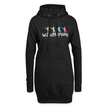 Wakeboarding - Hoodie-Kleid - Schwarz - Vorne