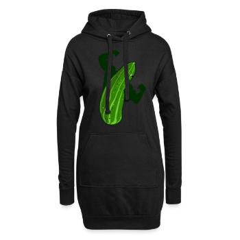 Gurken Bodybuilder Bodybuilding Gurke - Hoodie-Kleid - Schwarz - Vorne
