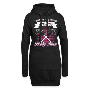 Hobby Horse Rider Hobbyhorse - Sweat-shirt à capuche long Femme - noir - Devant