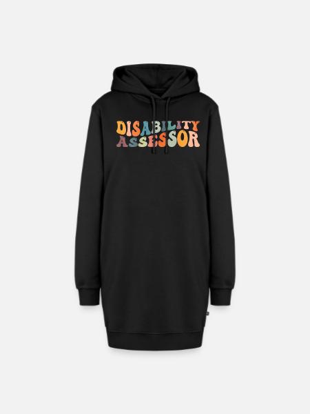 Groovy Disability Assessor Handicap - Hoodie-Kleid - Schwarz