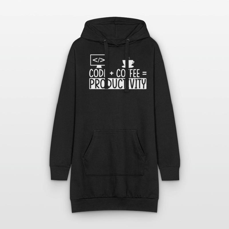 Coder Coffee Gift Hoodie Dress