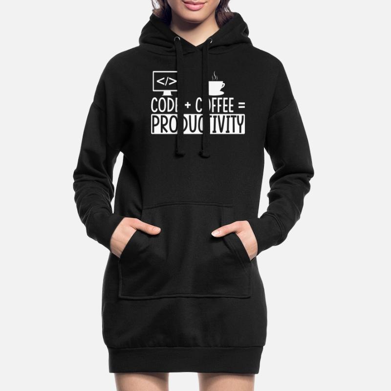 Coder Coffee Gift Hoodie Dress