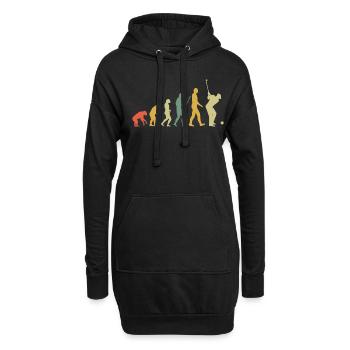 Évolution du joueur de golf Club de golf Golfeur Golf Rétro - Sweat-shirt à capuche long Femme - noir - Devant