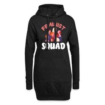 Feminismus Feministin - Hoodie-Kleid - Schwarz - Vorne