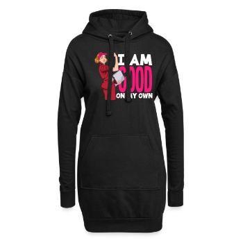 Feminismus Feministin - Hoodie-Kleid - Schwarz - Vorne