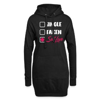Feminismus Feministin - Hoodie-Kleid - Schwarz - Vorne