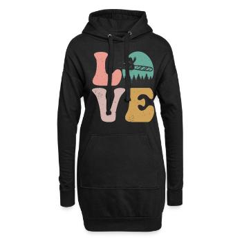 Niederlassungsleiter Baumpfleger Holzfäller Ketten - Hoodie-Kleid - Schwarz - Vorne