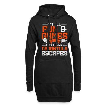 Vogelspinne Until The Tarantula Escapes - Hoodie-Kleid - Schwarz - Vorne