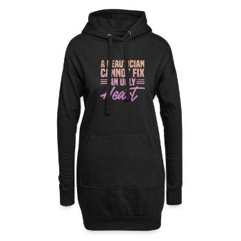 Esthéticien - Sweat-shirt à capuche long Femme - noir - Devant