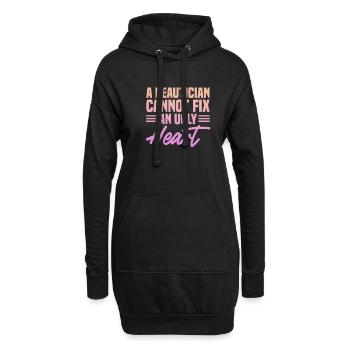 Kosmetikerin Kosmetik Make-up Geschenk - Hoodie-Kleid - Schwarz - Vorne
