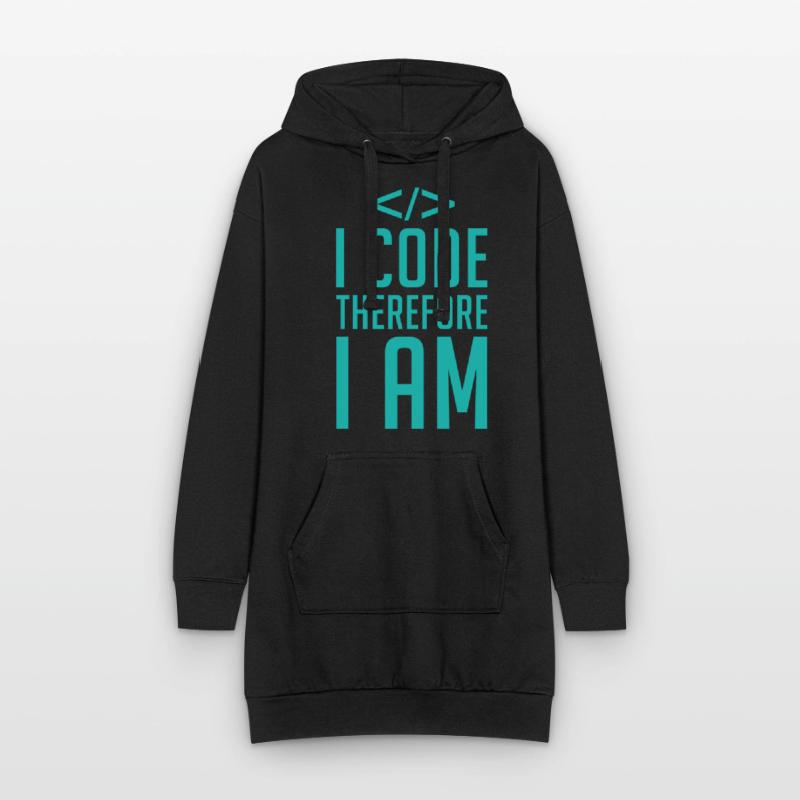 Programmierer Entwickler Coder Code Hoodie-Kleid