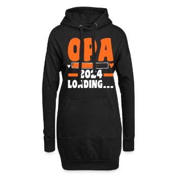 Werdender Opa 2027 - Hoodie-Kleid - Schwarz - Vorne